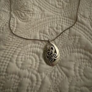 Brighton Mingle Swirl pattern Silver Plated Necklace